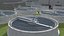3D Modern Water Treatment Plant model