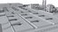 3D Modern Water Treatment Plant model