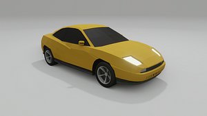 Fiat Coupe low poly 3D model
