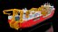 Nexans Aurora Cable Layer Vessel Rigged
