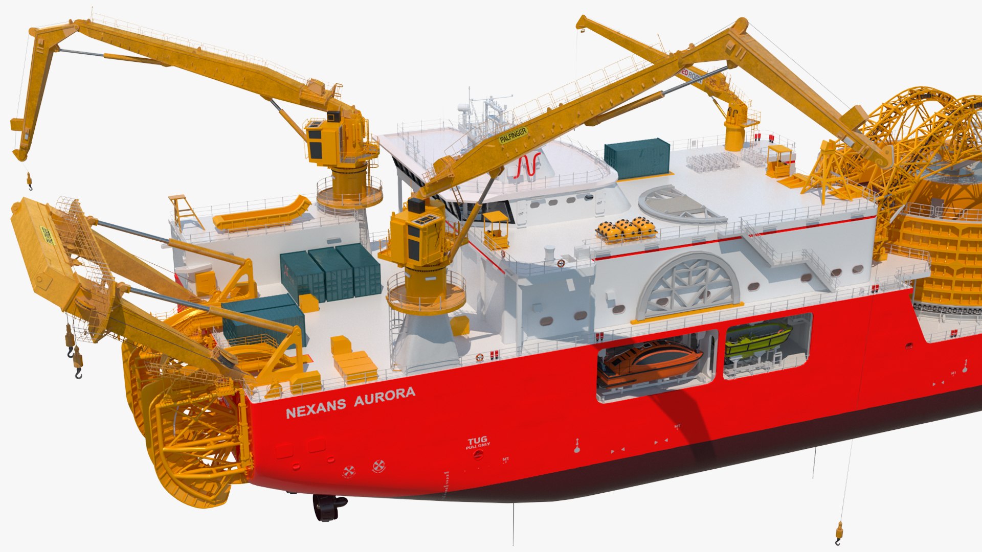 Nexans Aurora Cable Layer Vessel Rigged 3D model https://p.turbosquid.com/ts-thumb/9X/38vsix/7Y/nexansauroracablelayervesselriggedvray3dmodel053/jpg/1703632949/1920x1080/fit_q87/3498497f9c55d7e1d258411425c00af1828051d2/nexansauroracablelayervesselriggedvray3dmodel053.jpg