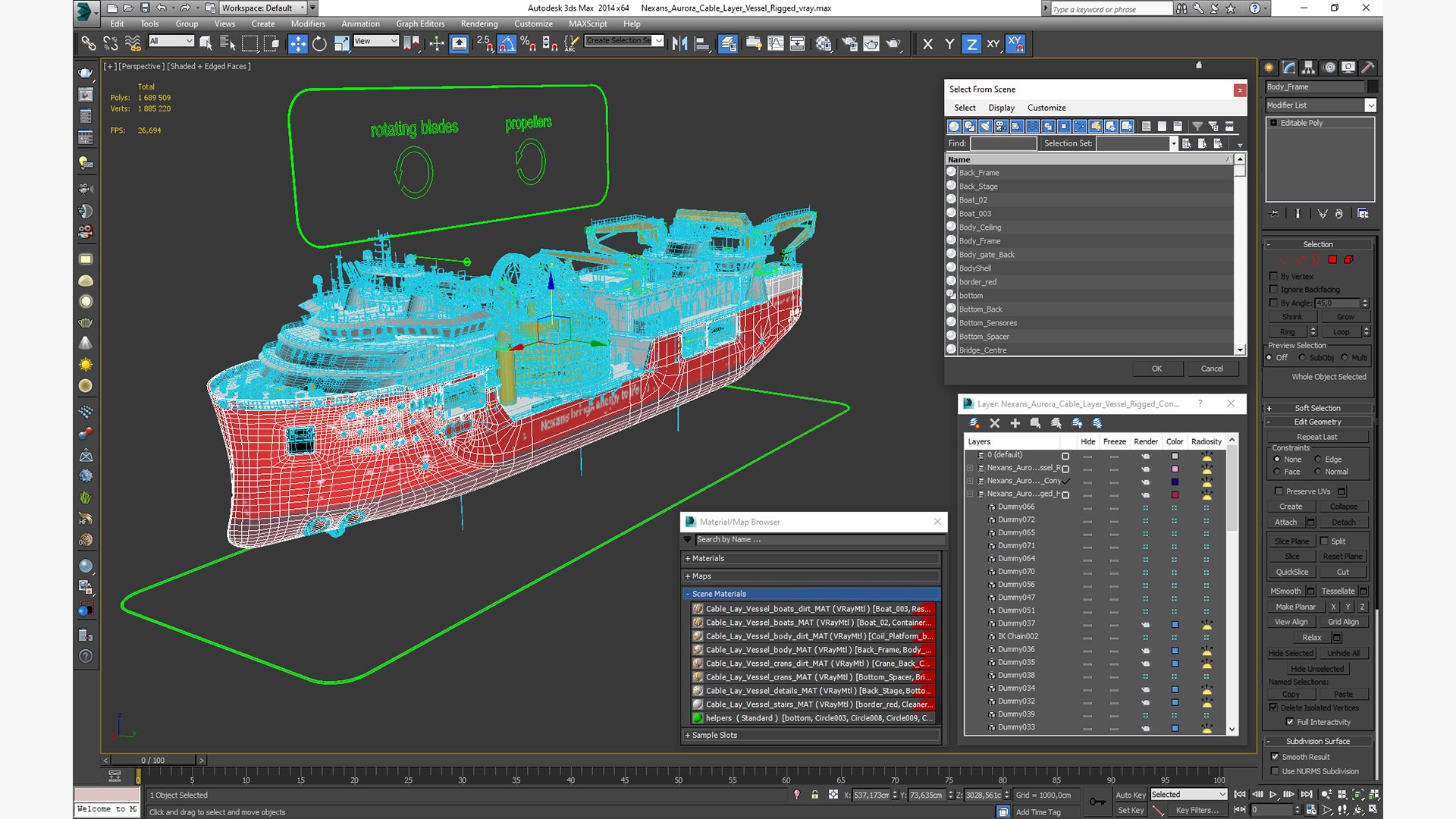Nexans Aurora Cable Layer Vessel Rigged 3D model https://p.turbosquid.com/ts-thumb/9X/38vsix/Br/nexansauroracablelayervesselriggedvray3dmodel075/jpg/1703633045/1920x1080/fit_q87/6d1c479c33291d17e9686876e0f183bc3f08eb6f/nexansauroracablelayervesselriggedvray3dmodel075.jpg