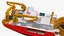 Nexans Aurora Cable Layer Vessel Rigged
