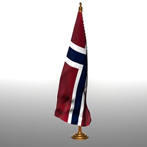 3D norway table flag