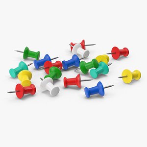 Pile Of Push Pins 3D model