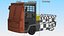 Tractor de remolque eléctrico con cabina de conductor aparejada