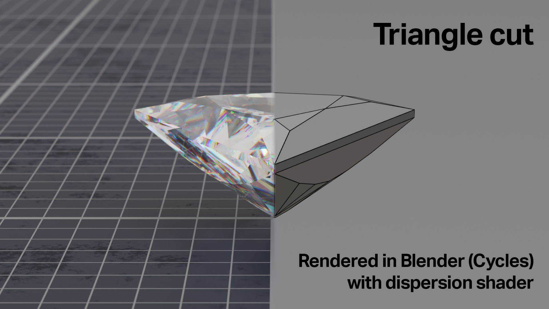 Pack of 18 gem cuts for jewelry - diamonds 3D model https://p.turbosquid.com/ts-thumb/9X/DVkhOp/0v/triangle_cut_1/png/1698652535/1920x1080/fit_q87/03e7899827a7b5faaf74fccd4303f4d929d52e64/triangle_cut_1.jpg
