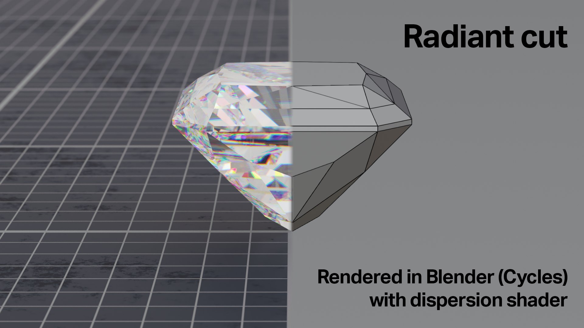 Pack of 18 gem cuts for jewelry - diamonds 3D model https://p.turbosquid.com/ts-thumb/9X/DVkhOp/Nt/radiant_cut_1/png/1698652469/1920x1080/fit_q87/8490961e66a57a0a3cba01f237b5d40f3ac4c220/radiant_cut_1.jpg