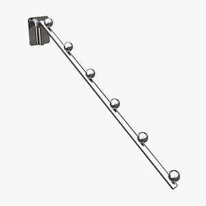 Store pegboard 6 ball waterfall faceout hook