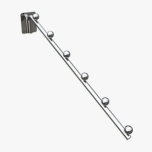 Store pegboard 6 ball waterfall faceout hook