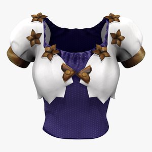 Puff Shoulders Star Bolero Bolero Blouse Fantasy Top