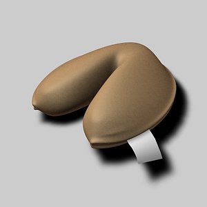 fortune cookie 3d model