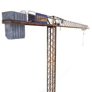 tower crane 3D model