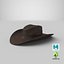 realistic cowboy hat 3D model