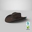 realistic cowboy hat 3D model
