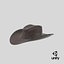 realistic cowboy hat 3D model