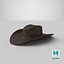 realistic cowboy hat 3D model
