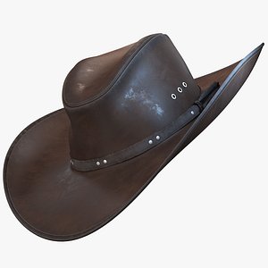 realistic cowboy hat 3D model