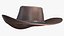 realistic cowboy hat 3D model