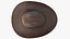 realistic cowboy hat 3D model