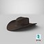 realistic cowboy hat 3D model