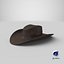 realistic cowboy hat 3D model