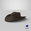 realistic cowboy hat 3D model