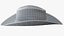 realistic cowboy hat 3D model