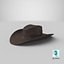realistic cowboy hat 3D model