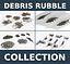 debris rubble 4 collections 3d max