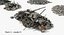 debris rubble 4 collections 3d max