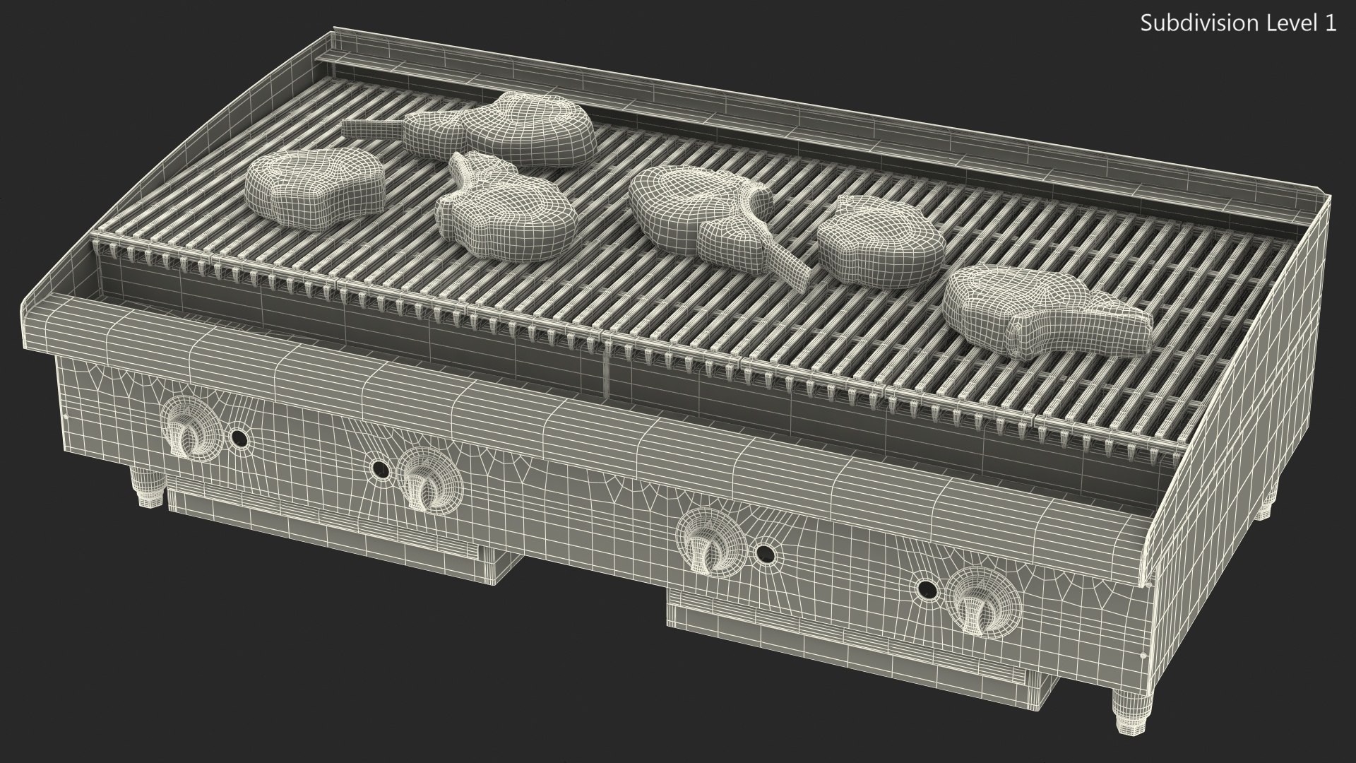 countertop stainless steel charbroiler 3D model https://p.turbosquid.com/ts-thumb/9X/Q8tErX/JsdMadrx/countertopstainlesssteelcharbroilerwithmeatmb3dmodel017/jpg/1598063244/1920x1080/fit_q87/dd23c7586840a84047816618bd41d241eb386bc8/countertopstainlesssteelcharbroilerwithmeatmb3dmodel017.jpg