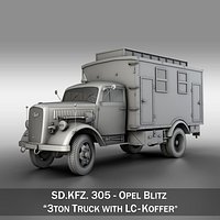Opel Blitz - 3t  Ambulance Truck with EC Koffer