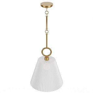 3D Aged Brass Large Edward Shade Pendant model