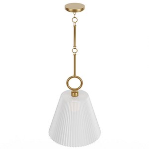 Aged Brass Large Edward Shade Pendant