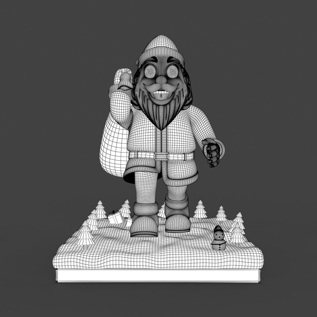 Santa Claus 3D https://p.turbosquid.com/ts-thumb/9X/SQD6Y1/Im/10008/jpg/1667035927/1920x1080/fit_q87/c2b488d988734bb6b22d578509f3e8f037f75dd4/10008.jpg