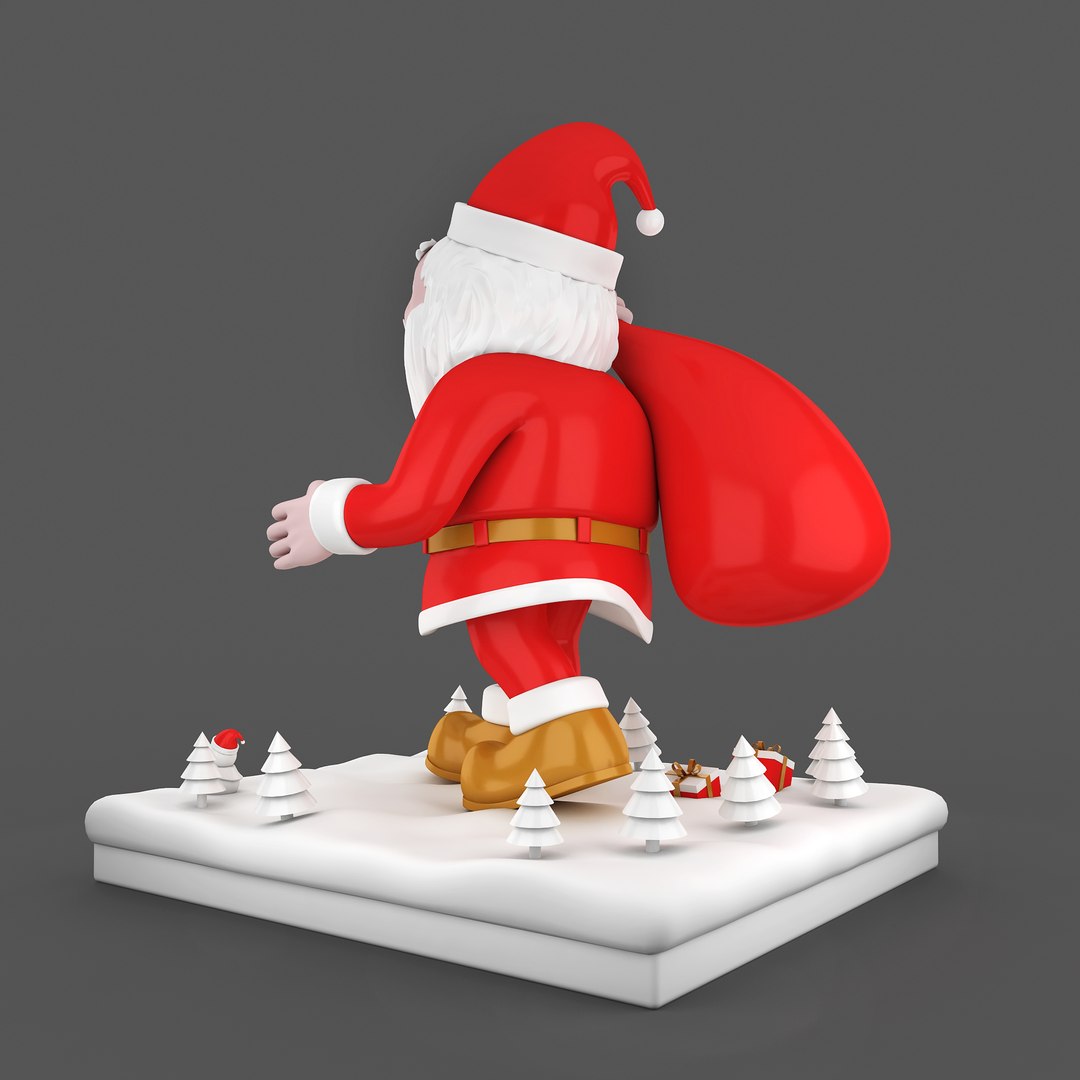 Santa Claus 3D https://p.turbosquid.com/ts-thumb/9X/SQD6Y1/pO/10003/jpg/1667035901/1920x1080/fit_q87/d4d8c7e0c1d88097f6b95f4ccb74554bee488fd9/10003.jpg
