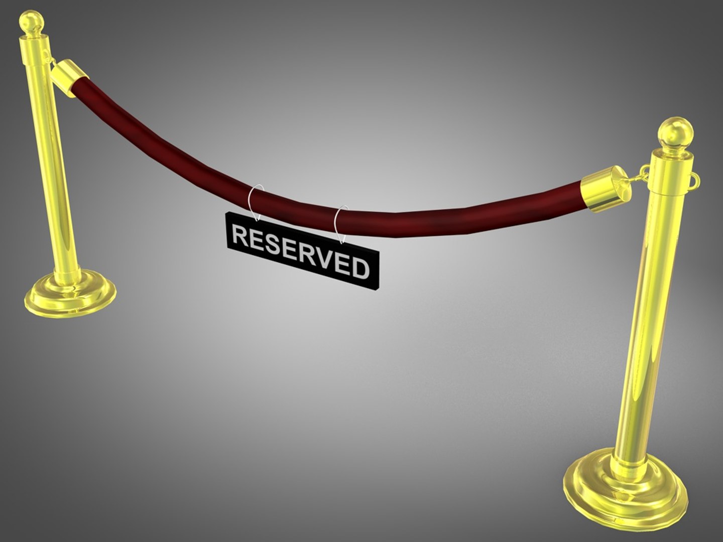 3d Model Velvet Rope