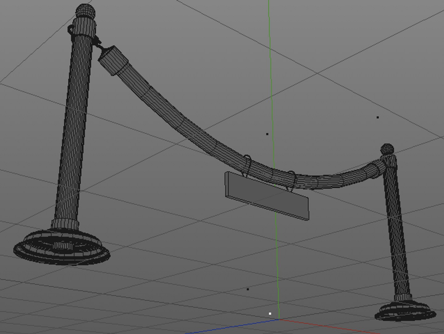 3d Model Velvet Rope