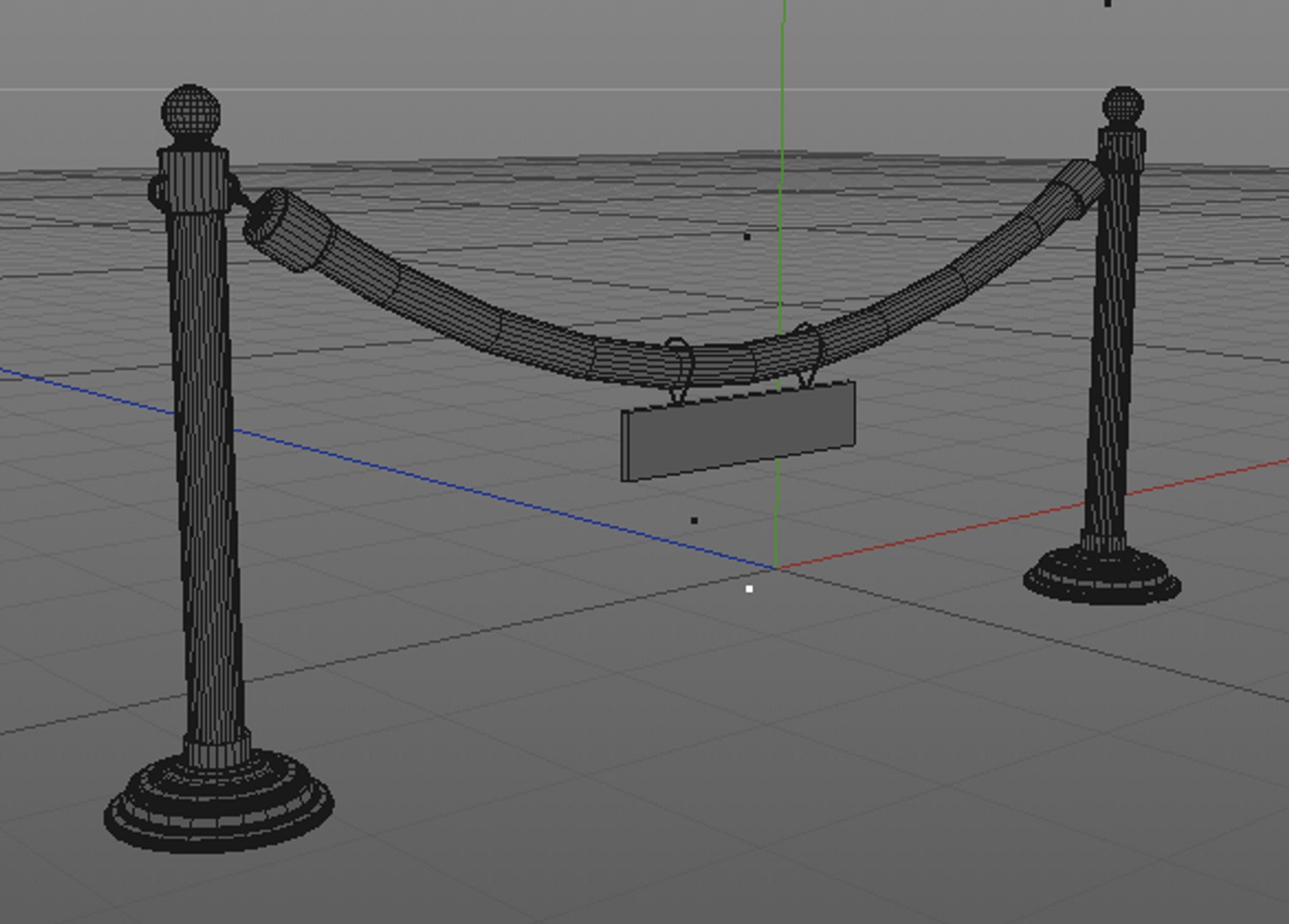 3d Model Velvet Rope