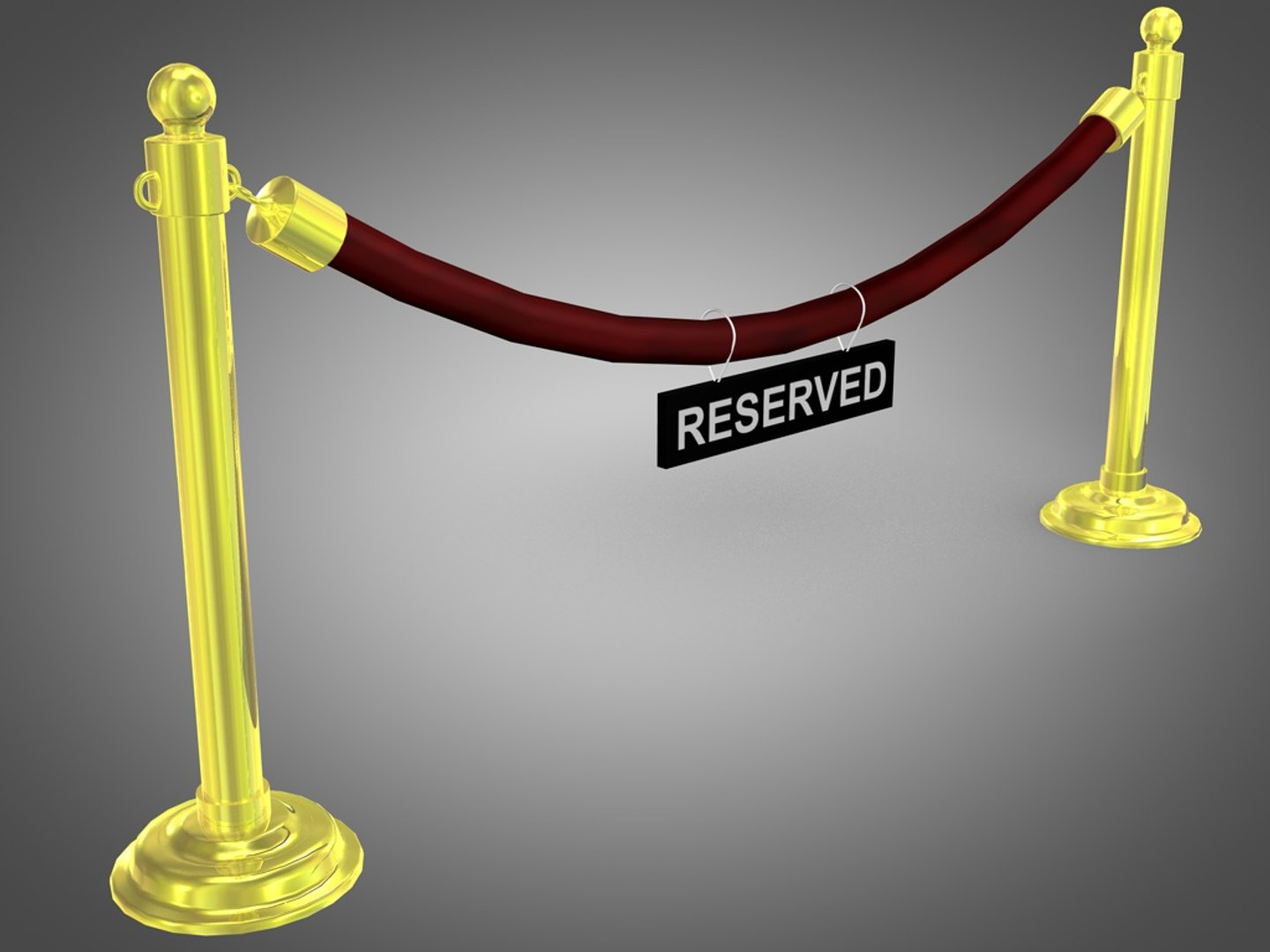3d Model Velvet Rope