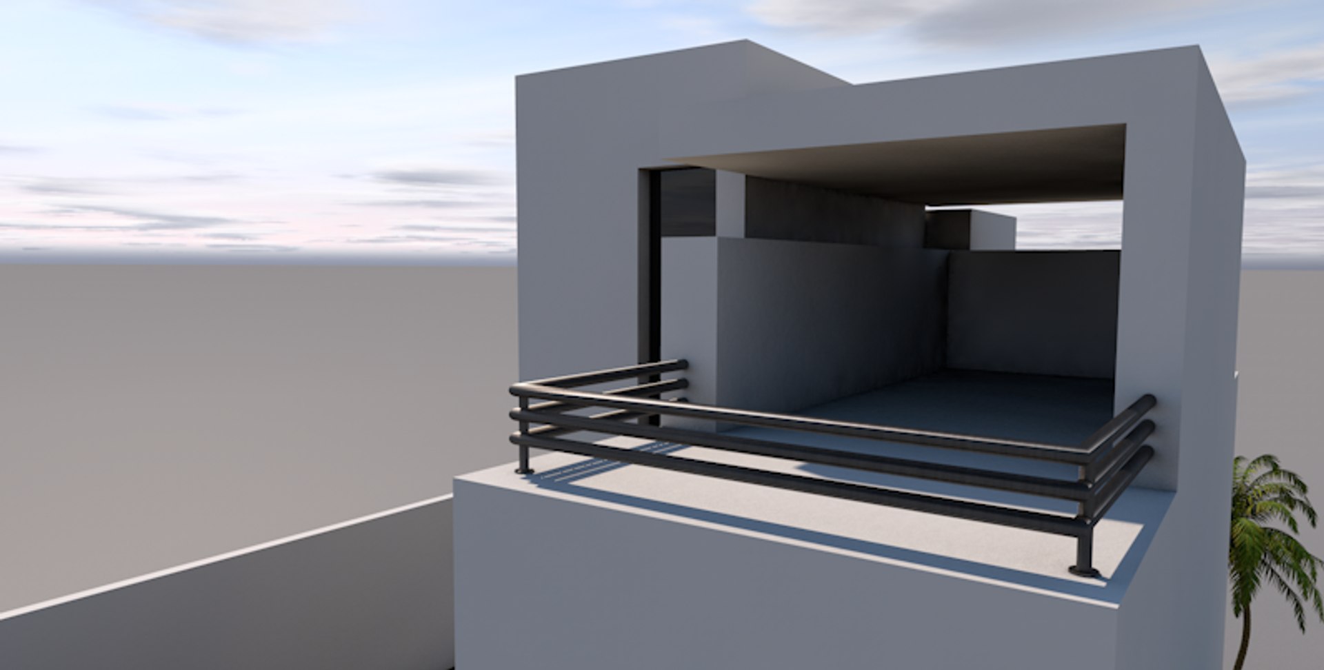 C4d Modern House