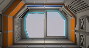 3D sci fi room model