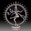 Nataraja Shiva dancing bas-relief for CNC router or 3D printer