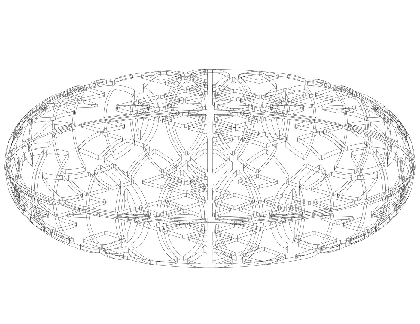 Grey Circular Shape Bench 3D model - TurboSquid 2176141