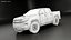 Generic Modern Pickup Truck 3D model