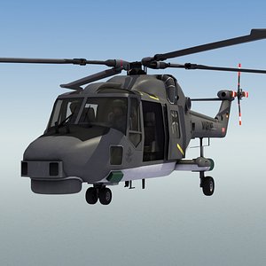 lynx mk88a helicopter 3d model