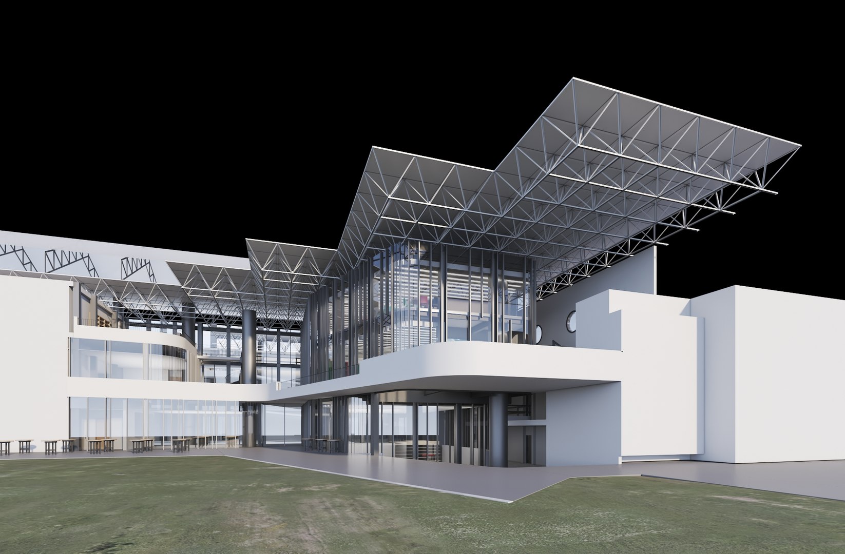 3D Office Building Model - TurboSquid 1961231