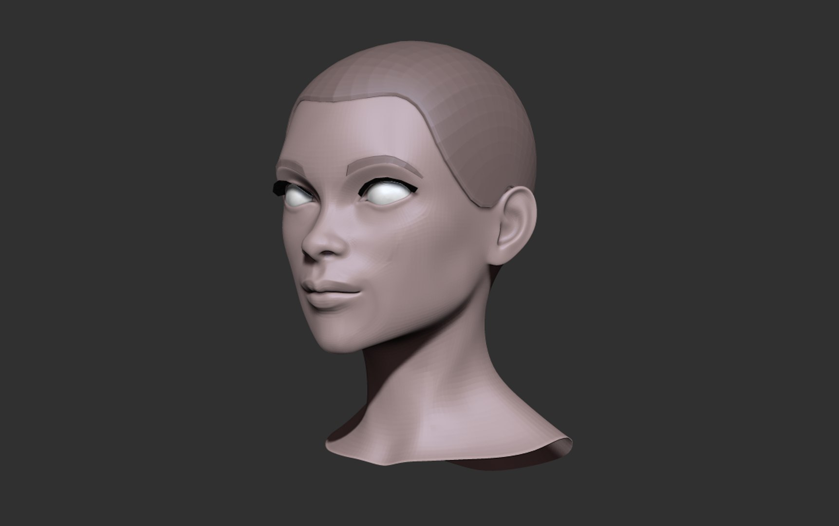 3D Stylized Female Head Nr Model - TurboSquid 1447451