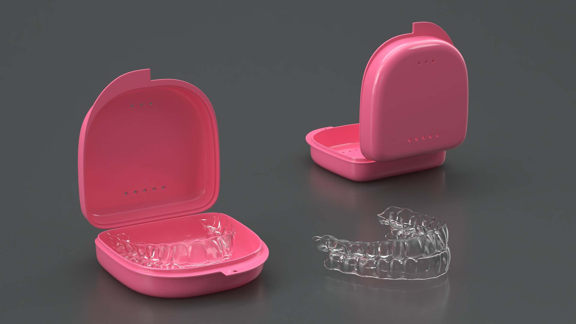 3D Transparent Teeth Aligner Pink Case https://p.turbosquid.com/ts-thumb/9X/tWcvEK/Xc/transparent_teeth_aligner_pink_case_003/jpg/1754844084/1920x1080/fit_q87/2a3d6cf94c28baf3f9a332948519c341360b6902/transparent_teeth_aligner_pink_case_003.jpg